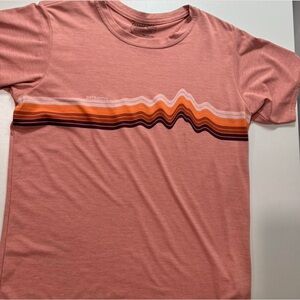 Patagonia Capilene Hiking Tee Dry Fit Women Small Orange